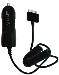 Автомобильное зарядное устройство Grand 1a car charger + 30-pin Apple cable black