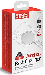Беспроводное (индукционное) зарядное устройство ColorWay 15w wireless charger white (CW-CHW27Q-WT) - миниатюра 5