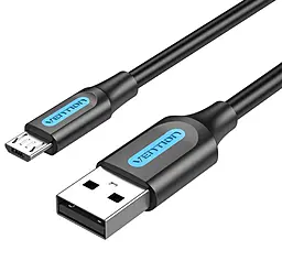 Кабель Vention USB-A - micro USB 15w 3a 1м cable Black (COLBF) - фото Кабель Vention USB-A - micro USB 15w 3a 1м cable Black (COLBF)