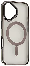 Чехол Perfect Case with MagSafe для Apple iPhone 16 Titanium Black - фото Чехол Perfect Case with MagSafe для Apple iPhone 16 Titanium Black