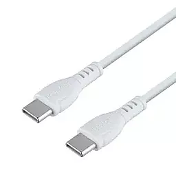 Кабель USB PD Borofone BX51 Triumph 60W USB Type-C - Type-C Cable White