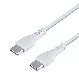 Кабель Borofone BX51 USB Type-C - Type-C 60w 3a 1м PD cable White - фото Кабель Borofone BX51 USB Type-C - Type-C 60w 3a 1м PD cable White
