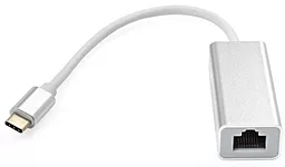 Мережева карта Vinga USB Type-C - RJ45 1000Mbps 0.15м сірий (VCPATC2GBLNS)