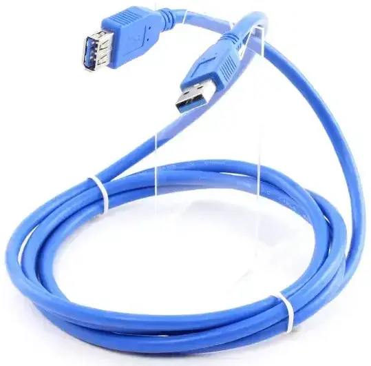 Кабель ATcom USB 3.0 AM/AF 0.8 м blue (11202) - фото 2