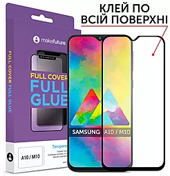 Защитное стекло MAKE Full Cover Full Glue Samsung A105 Galaxy A10 Black (MGFSA105)