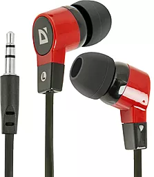 Наушники Defender Basic 619 Black/Red (63619) - фото Наушники Defender Basic 619 Black/Red (63619)