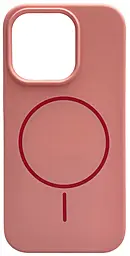 Чехол Silicone Case Full Fine Ring MagSafe для Apple iPhone 16 Pro Max Pink - фото Чехол Silicone Case Full Fine Ring MagSafe для Apple iPhone 16 Pro Max Pink