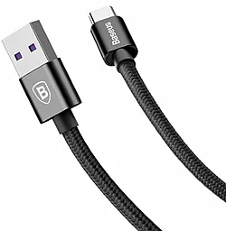 Кабель Baseus Double Fast Charging USB-A - Type-C 25w 5a 1м cable Black (CATKC-01) - мініатюра 3