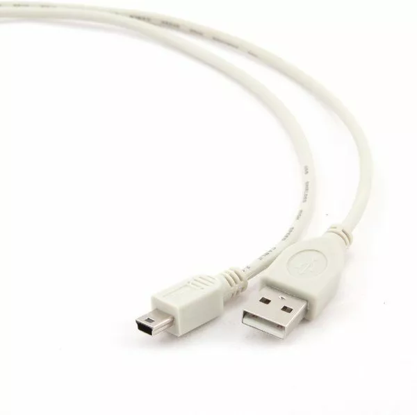 Кабель USB Cablexpert 1.8m mini USB Cable White (CC-USB2-AM5P-6) - фото 2