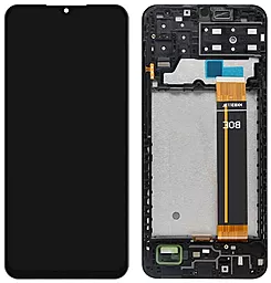 Дисплей Samsung Galaxy A13 A135, Galaxy M13 M135 з тачскріном і рамкою, Black
