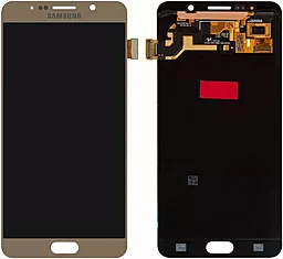 Дисплей Samsung Galaxy Note 5 N920 з тачскріном, (TFT), Gold