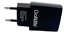 Мережевий зарядний пристрій з швидкою зарядкою 4U Gespeed GaN 35W fast charger black (YD-35AC1) - фото Мережевий зарядний пристрій з швидкою зарядкою 4U Gespeed GaN 35W fast charger black (YD-35AC1)