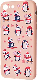 Чохол Wave Fancy Penguins Apple iPhone 7, iPhone 8, iPhone SE 2020 Pink Sand