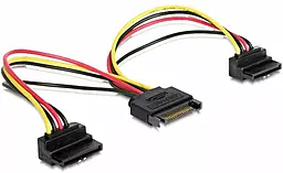 Шлейф (Кабель) Cablexpert SATA подвійний 0,15м. (CC-SATAM2F-02) - фото Шлейф (Кабель) Cablexpert SATA подвійний 0,15м. (CC-SATAM2F-02)