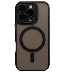 Чехол Case Matte Camera Lens with MagSafe для Apple iPhone 16 Pro Max Black