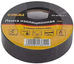 Ізострічка Sigma ПВХ 0.13мм x 19мм x 20м чорна - фото Ізострічка Sigma ПВХ 0.13мм x 19мм x 20м чорна