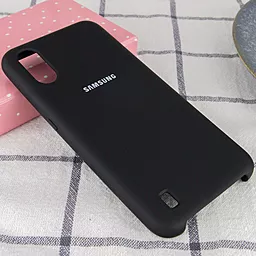 Чехол Epik Silicone Case Full для Samsung Galaxy A01 A015 (2019) Black