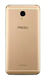 Задняя крышка корпуса Meizu M5S со стеклом камеры Gold