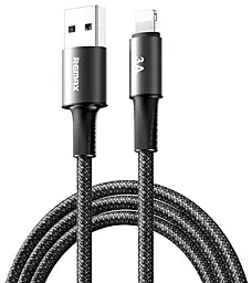 Кабель Remax C12 Velocity USB-A - Lightning 15w 3a 1.2м cable Black - фото Кабель Remax C12 Velocity USB-A - Lightning 15w 3a 1.2м cable Black