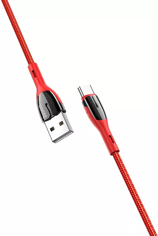 Кабель Hoco U89 Safeness USB-A - Type-C 12w 2.4a 1м cable Red - фото 2