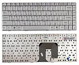 Клавиатура для ноутбука Asus U3 F6 F9 серебристая
