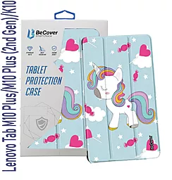 Чехол для планшета BeCover Smart Case для Lenovo Tab M10 Plus TB-X606, M10 Plus (2nd Gen), K10 TB-X6C6 Unicorn (708040) - фото Чехол для планшета BeCover Smart Case для Lenovo Tab M10 Plus TB-X606, M10 Plus (2nd Gen), K10 TB-X6C6 Unicorn (708040)