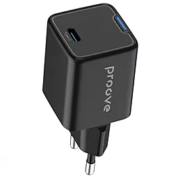 Сетевое зарядное устройство Proove Pocket 25w GaN PD USB-C fast charger black (WCPG25010201) - фото Сетевое зарядное устройство Proove Pocket 25w GaN PD USB-C fast charger black (WCPG25010201)
