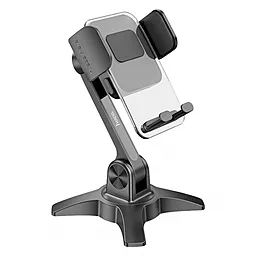 Настільний автотримач Hoco HD3 Joy push-type desktop stand Black - фото Настільний автотримач Hoco HD3 Joy push-type desktop stand Black