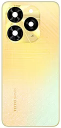 Задняя крышка корпуса Tecno Spark 20C со стеклом камеры Alpenglow Gold - фото Задняя крышка корпуса Tecno Spark 20C со стеклом камеры Alpenglow Gold