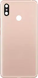 Задняя крышка корпуса Xiaomi Mi Max 3 со стеклом камеры Gold - фото Задняя крышка корпуса Xiaomi Mi Max 3 со стеклом камеры Gold
