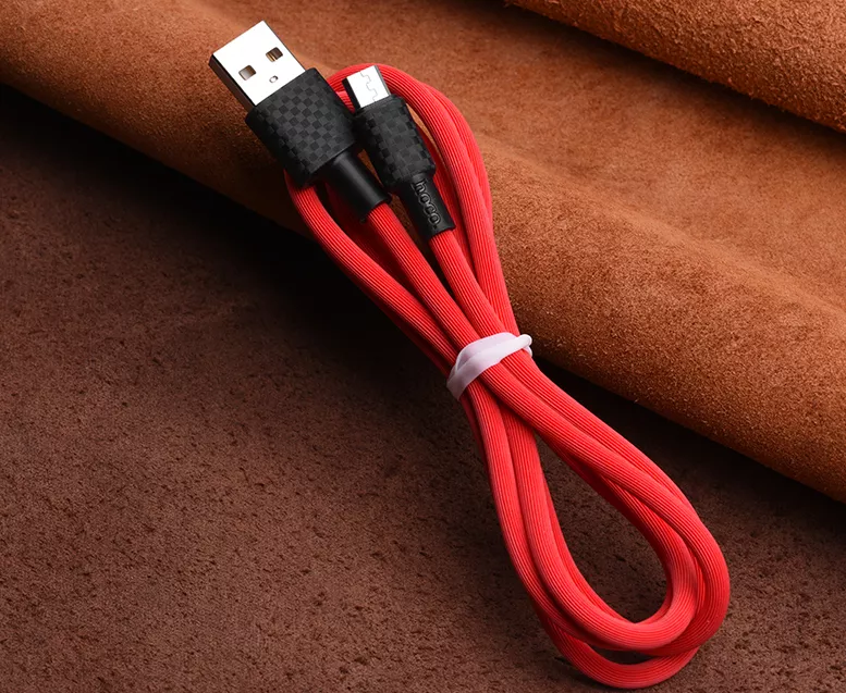 Кабель Hoco X29 Superior Style USB-A - micro USB 10w 1м cable Red - фото 5