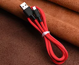 Кабель Hoco X29 Superior Style USB-A - micro USB 10w 1м cable Red - мініатюра 5 Кабель Hoco X29 Superior Style USB-A - micro USB 10w 1м cable Red - мініатюра 5