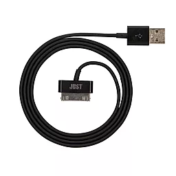 Кабель USB JUST Simple 30 pin USB Cable Black (30P-SMP10-BLCK) - миниатюра 3