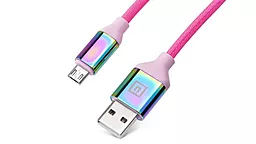 Кабель USB REAL-EL Premium micro USB Cable Rainbow - миниатюра 3