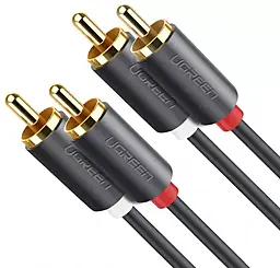 Аудио кабель Ugreen AV104 2xRCA M/M Cable 5 м black (10520) - фото Аудио кабель Ugreen AV104 2xRCA M/M Cable 5 м black (10520)