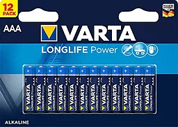 Батарейки Varta AAA (LR03) LongLife Power 12шт