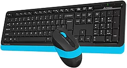 Комплект (клавіатура+мишка) A4Tech Fstyler FG1010 Black/Blue - мініатюра 3