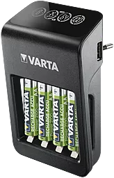 Зарядное устройство Varta LCD PLUG CHARGER + 4xAA 2100 mAh NI-MH