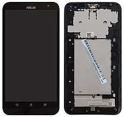 Дисплей Asus ZenFone 2 Laser ZE601KL (Z00LD, Z00LDD) с тачскрином и рамкой, Black