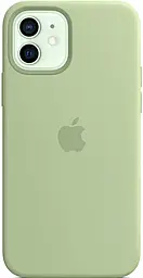 Чохол Silicone Case Full для Apple iPhone 12, iPhone 12 Pro Mint - фото Чохол Silicone Case Full для Apple iPhone 12, iPhone 12 Pro Mint