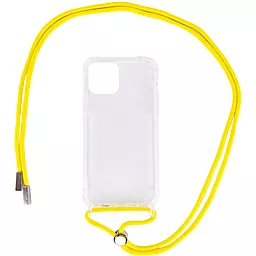 Чехол Epik Crossbody Transparent Apple iPhone 12, iPhone 12 Pro Yellow