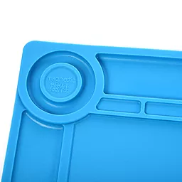 Силіконовий термостійкий килимок для пайки Aida S-140 345x245мм синій  - мініатюра 10