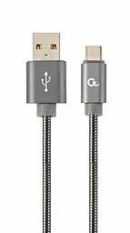 Кабель USB Cablexpert Premium 2m 2.1a USB Type-C Cable Grey (CC-USB2S-AMCM-2M-BG)