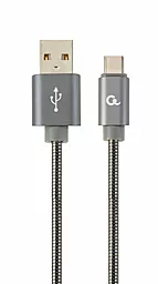 Кабель Cablexpert Premium USB-A - Type-C 10.5w 2м cable Grey (CC-USB2S-AMCM-2M-BG)