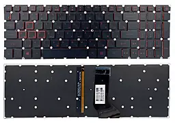 Клавіатура для ноутбуку Acer Nitro 5 AN515-41 AN515-42 AN515-51 AN515-52 AN515-53 PWR RU/ENG, з підсвічуванням, без рамки Black - фото Клавіатура для ноутбуку Acer Nitro 5 AN515-41 AN515-42 AN515-51 AN515-52 AN515-53 PWR RU/ENG, з підсвічуванням, без рамки Black