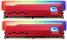 Оперативная память Geil DDR4 32GB (2x16GB) 3200MHz Orion RGB Racing (GOSR432GB3200C16BDC) Red