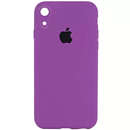 Чехол Silicone Case Full Camera Square для Apple iPhone XR  Grape