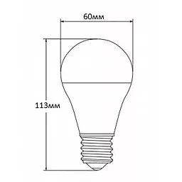 Светодиодная лампа LedEX A60 10W E27 4000К (102905) - миниатюра 2