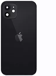 Задняя крышка корпуса Apple iPhone 12 со стеклом камеры Black