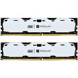 Оперативна пам'ять GooDRam DDR4 16GB (2x8GB) 2400 MHz (IR-W2400D464L15S/16GDC) Iridium White